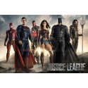 POSTER DC COMICS LIGA DE LA JUSTICIA PERSONAJES PELICULA