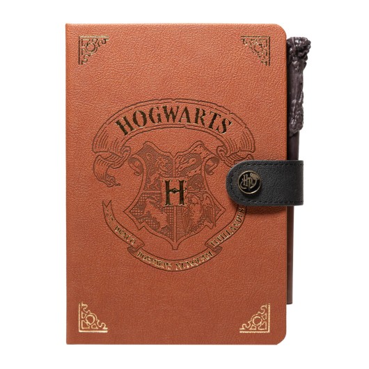 CUADERNO PREMIUM A5 CON BOLIGRAFO VARITA HARRY POTTER