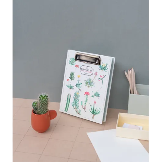 CARPETA A5 CON PINZA BOTANICAL CACTI KOKONOTE