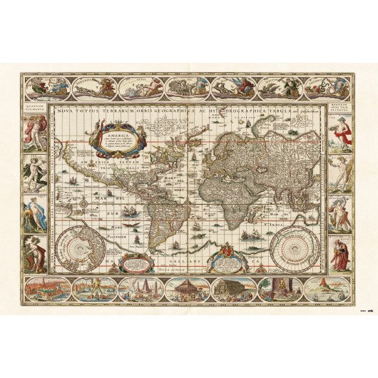 POSTER MAPA DEL MUNDO ANTIGUO