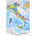 POSTER MAPA ITALIA FISICO POLITICO