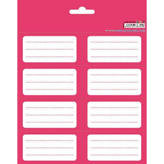 ETIQUETAS ADHESIVAS COLOR PINK