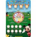 LAMINA DIDACTICA PORTUGUES QUE HORAS SAO? MICKEY CLUB HOUSE