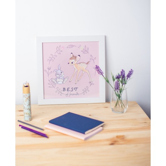 PRINT ENMARCADO 30X30 CM DISNEY BAMBI