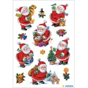 PEGATINAS DECOR PAPA NOEL FELIZ