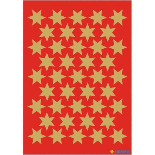 PEGATINAS DECOR ESTRELLAS DORADAS 14 mm