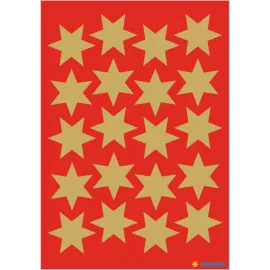 PEGATINAS DECOR ESTRELLAS DORADAS 21 mm