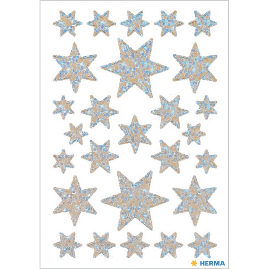 PEGATINAS DECOR ESTRELLAS PALTEADAS REFLECTANTES