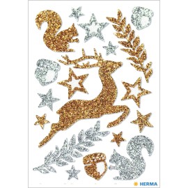 PEGATINAS MAGIC ANIMALES DEL BOSQUE GLITTER
