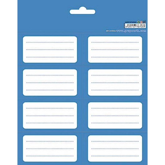 ETIQUETAS ADHESIVAS COLOR BLUE