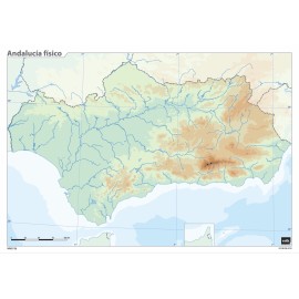 MAPA MUDO ANDALUCIA FISICO
