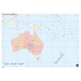 MAPA MUDO OCEANIA POLITICO