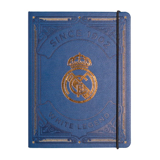 CUADERNO TAPA FORRADA PREMIUM PU REAL MADRID