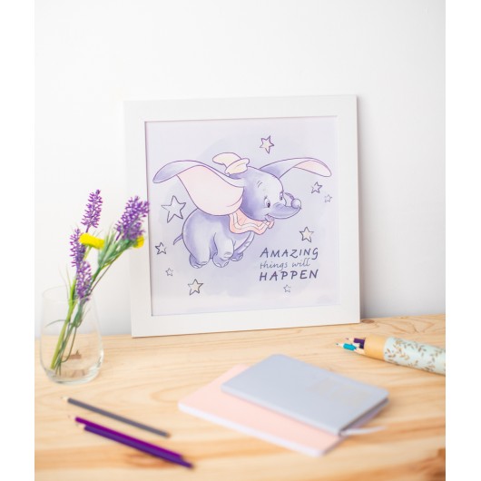PRINT ENMARCADO 30X30 CM DISNEY DUMBO