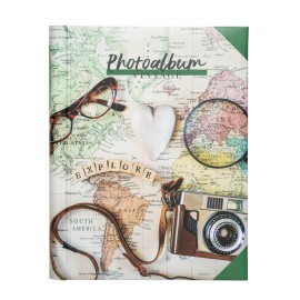 ALBUM FOTO 24X32CM 30 PAGINAS AUTOADHESIVAS TRAVEL VINTAGE