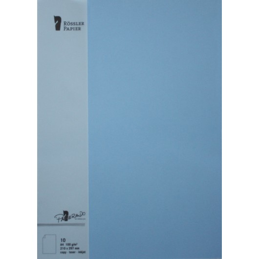 FOLIO A4 PAPERADO 10 UNIDADES AZUL