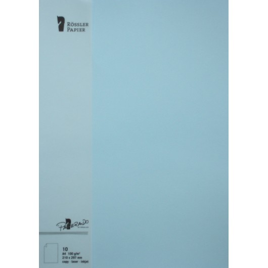 FOLIO A4 PAPERADO 10 UNIDADES AZUL AGUA