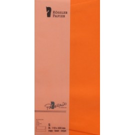 SOBRE DL AMERICANO PAPERADO 5 UNIDADES NARANJA