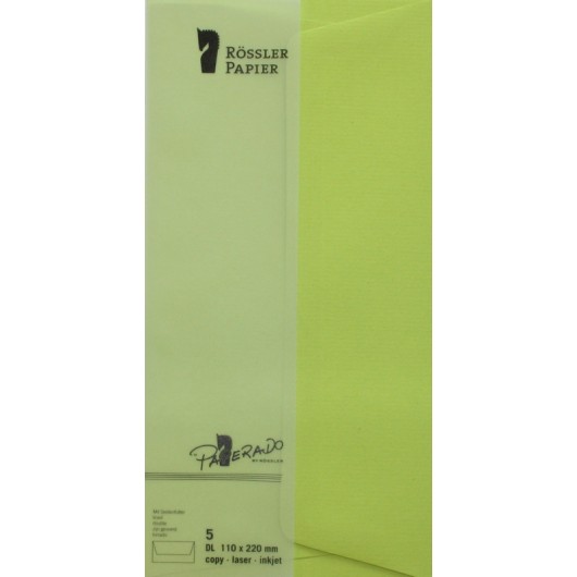 SOBRE DL AMERICANO PAPERADO 5 UNIDADES VERDE LIMA