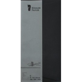 SOBRE DL AMERICANO PAPERADO 5 UNIDADES NEGRO