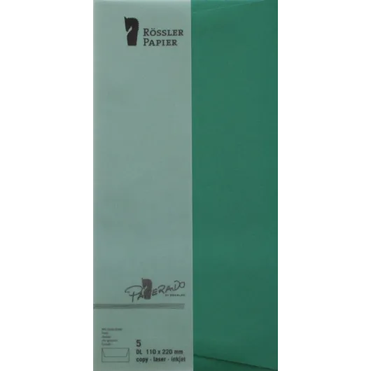 SOBRE DL AMERICANO PAPERADO 5 UNIDADES VERDE ACEBO