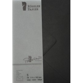 SOBRE C6 MINISTRO PAPERADO 5 UNIDADES NEGRO