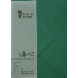 SOBRE C7 PAPERADO 5 UNIDADES VERDE ACEBO