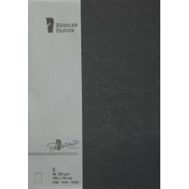 TARJETA A6 PAPERADO 5 UNIDADES NEGRO