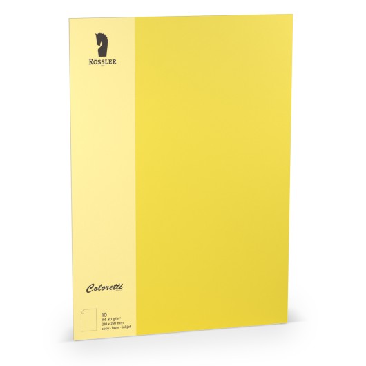 FOLIO A4 COLORETTI 10 UNIDADES AMARILLO