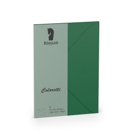 SOBRE C6 MINISTRO COLORETTI 5 UNIDADES VERDE OSCURO