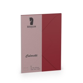 SOBRE C6 MINISTRO COLORETTI 5 UNIDADES BURDEOS