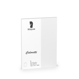 TARJETA A6 DOBLE COLORETTI 5 UNIDADES BLANCO
