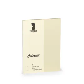 TARJETA A6 DOBLE COLORETTI 5 UNIDADES CREMA