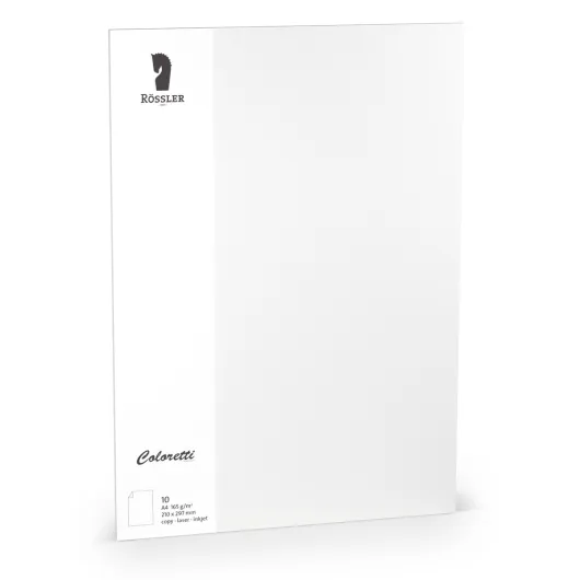 TARJETA A4 COLORETTI 10 UNIDADES BLANCO