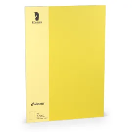 TARJETA A4 COLORETTI 10 UNIDADES AMARILLO