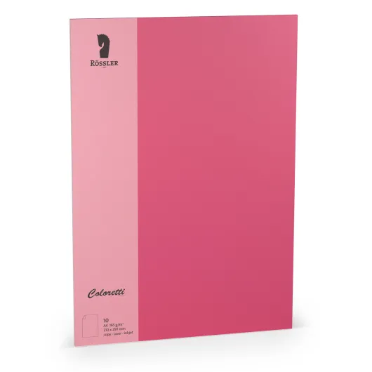 TARJETA A4 COLORETTI 10 UNIDADES FUCSIA
