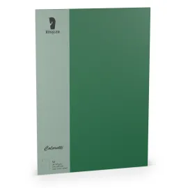 TARJETA A4 COLORETTI 10 UNIDADES VERDE OSCURO