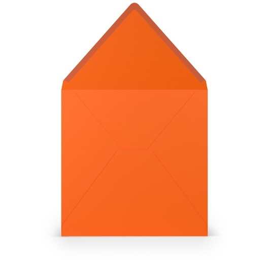 SOBRE CUADRADO GRANDE COLORETTI 5 UNIDADES NARANJA