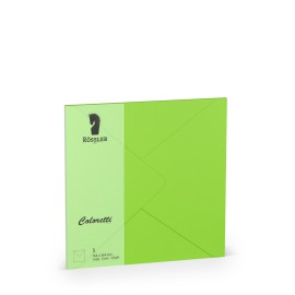 SOBRE CUADRADO GRANDE COLORETTI 5 UNIDADES VERDE LIMA