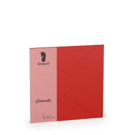 SOBRE CUADRADO GRANDE COLORETTI 5 UNIDADES ROJO
