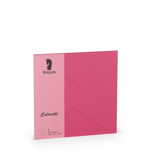 SOBRE CUADRADO GRANDE COLORETTI 5 UNIDADES FUCSIA