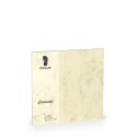 TARJETA DOBLE 157X157 COLORETTI 5 UNIDADES MARMOL CREMA
