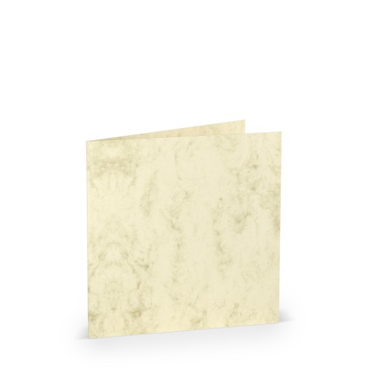 TARJETA DOBLE 157X157 COLORETTI 5 UNIDADES MARMOL CREMA