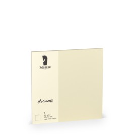 TARJETA DOBLE 157X157 COLORETTI 5 UNIDADES CREMA