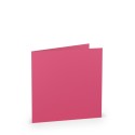 TARJETA DOBLE 157X157 COLORETTI 5 UNIDADES FUCSIA