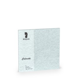 TARJETA DOBLE 157X157 COLORETTI 5 UNIDADES PERGAMINO AZUL