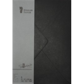 SOBRE C5 PAPERADO 5 UNIDADES NEGRO