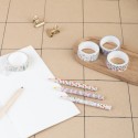 SET 4 WASHI TAPE BOTANICAL WILD FLOWERS KOKONOTE