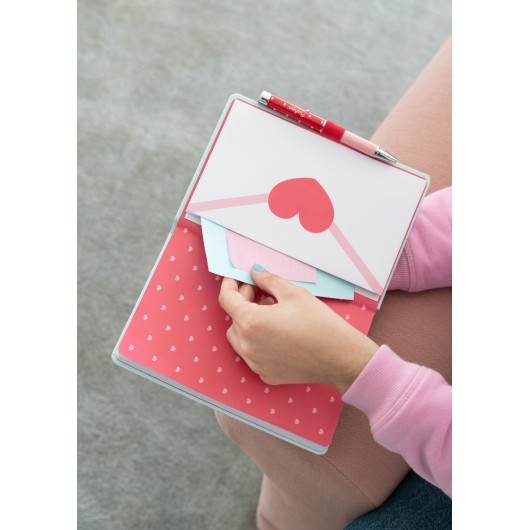 CUADERNO PREMIUM A5 CON BOLIGRAFO PROYECTOR PUSHEEN PURRFECT LOVE COLLECTION
