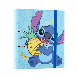 CARPETA 2 ANILLAS PREMIUM DISNEY STITCH TROPICAL